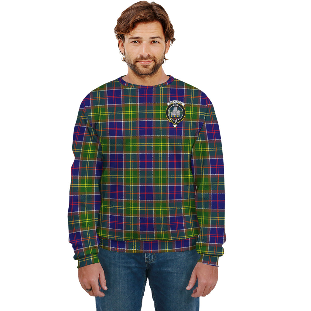 Dalrymple Tartan Sweatshirt with Family Crest Unisex - Tartan Vibes Clothing