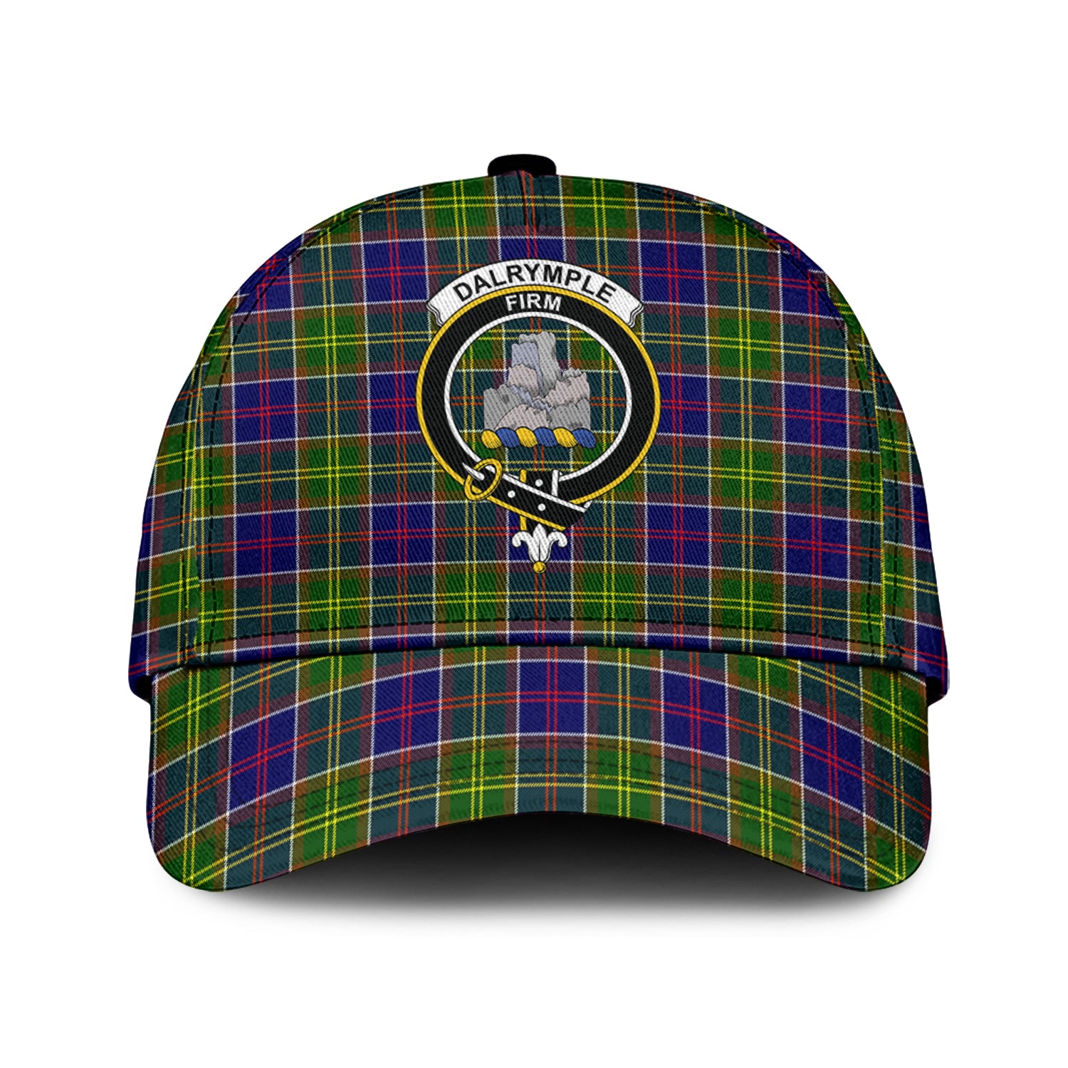 Dalrymple Tartan Classic Cap with Family Crest Classic Cap Universal Fit - Tartan Vibes Clothing