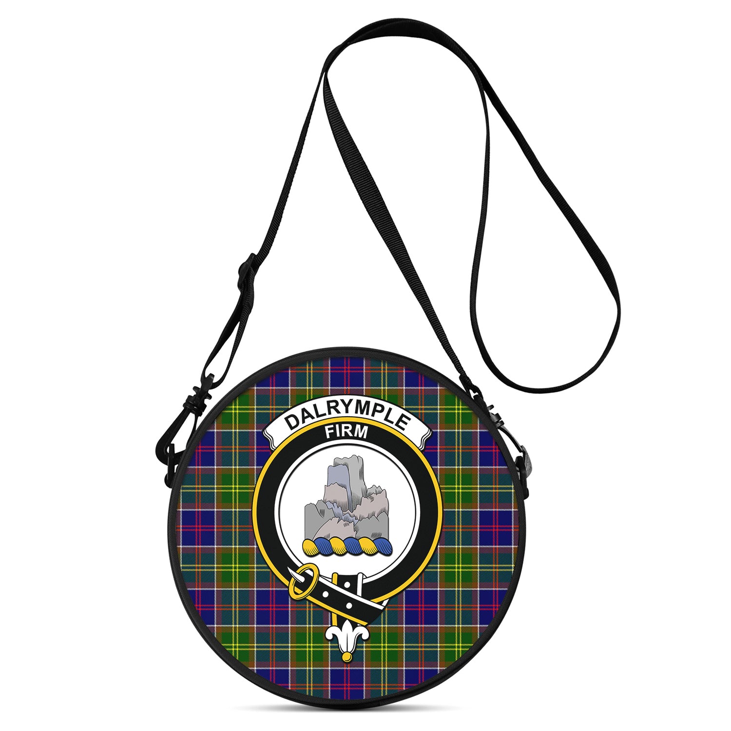 dalrymple-tartan-round-satchel-bags-with-family-crest