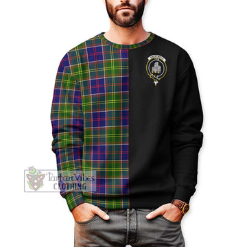 Dalrymple Tartan Sweatshirt with Family Crest and Half Of Me Style