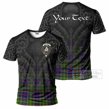 Dalrymple Tartan T-Shirt with Family Crest Celtic Thistle Vibes