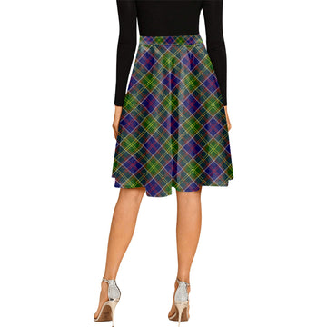 Dalrymple Tartan Melete Pleated Midi Skirt