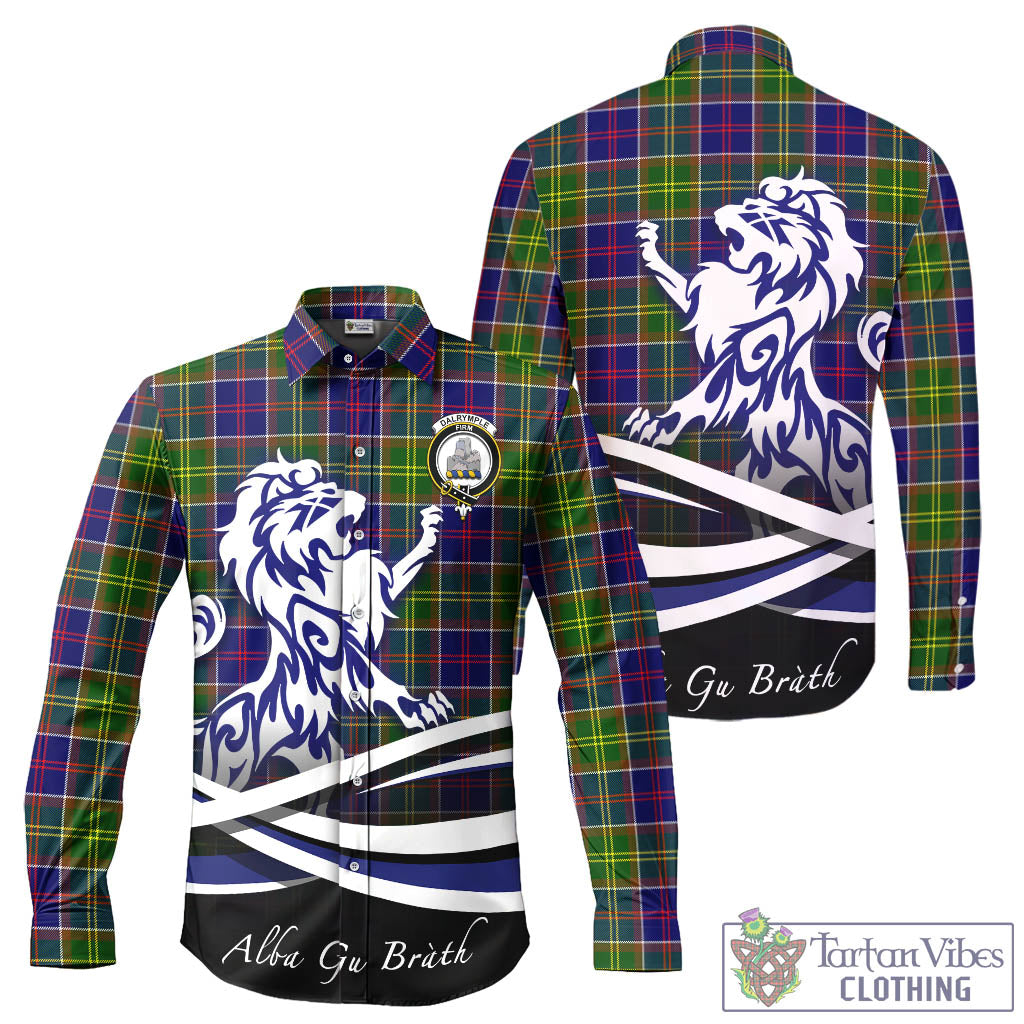 dalrymple-tartan-long-sleeve-button-up-shirt-with-alba-gu-brath-regal-lion-emblem