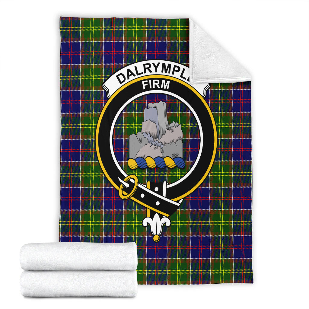 dalrymple-tartab-blanket-with-family-crest