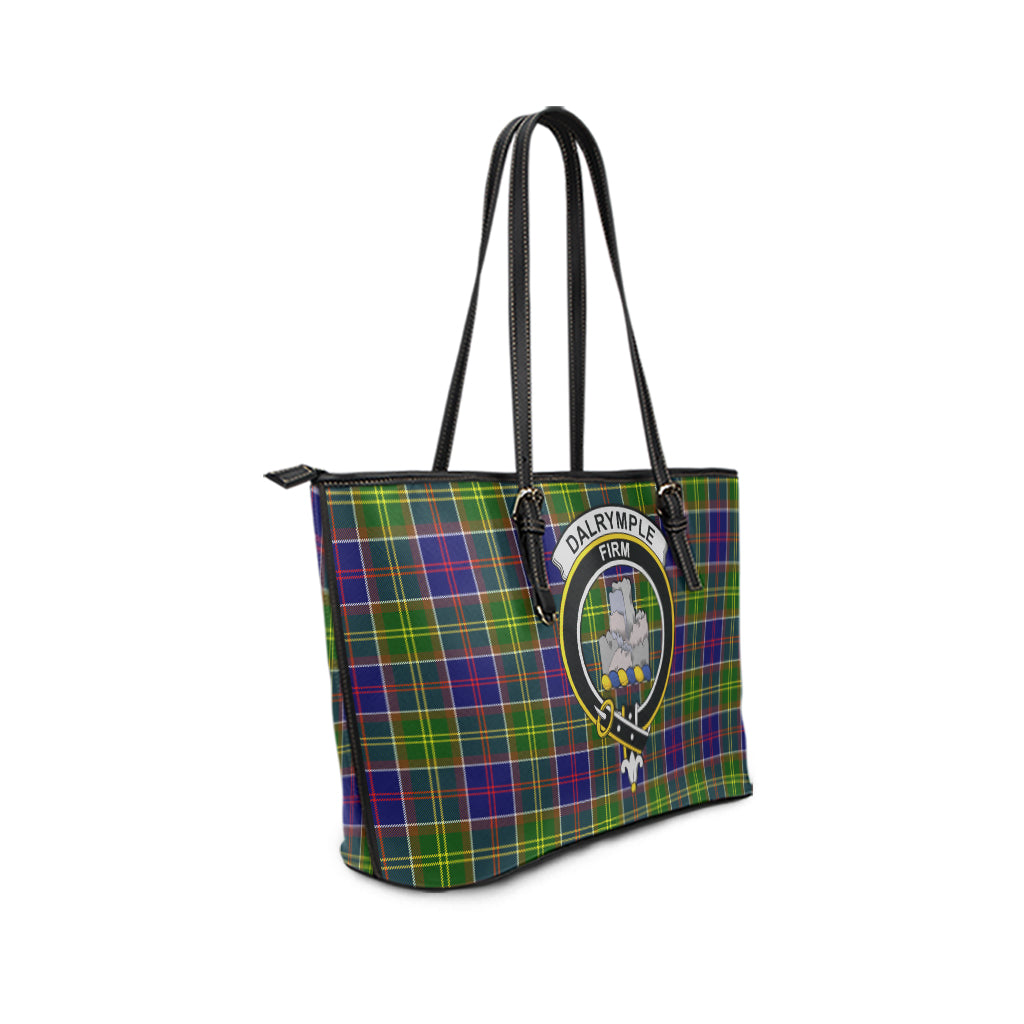 dalrymple-tartan-leather-tote-bag-with-family-crest