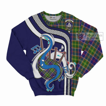 Dalrymple Tartan Sweatshirt with Epic Bagpipe Style