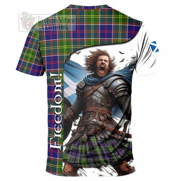 Dalrymple Crest Tartan T-Shirt Inspired by the Freedom of Scottish Warrior