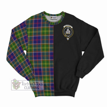 Dalrymple Tartan Sweatshirt with Family Crest and Half Of Me Style