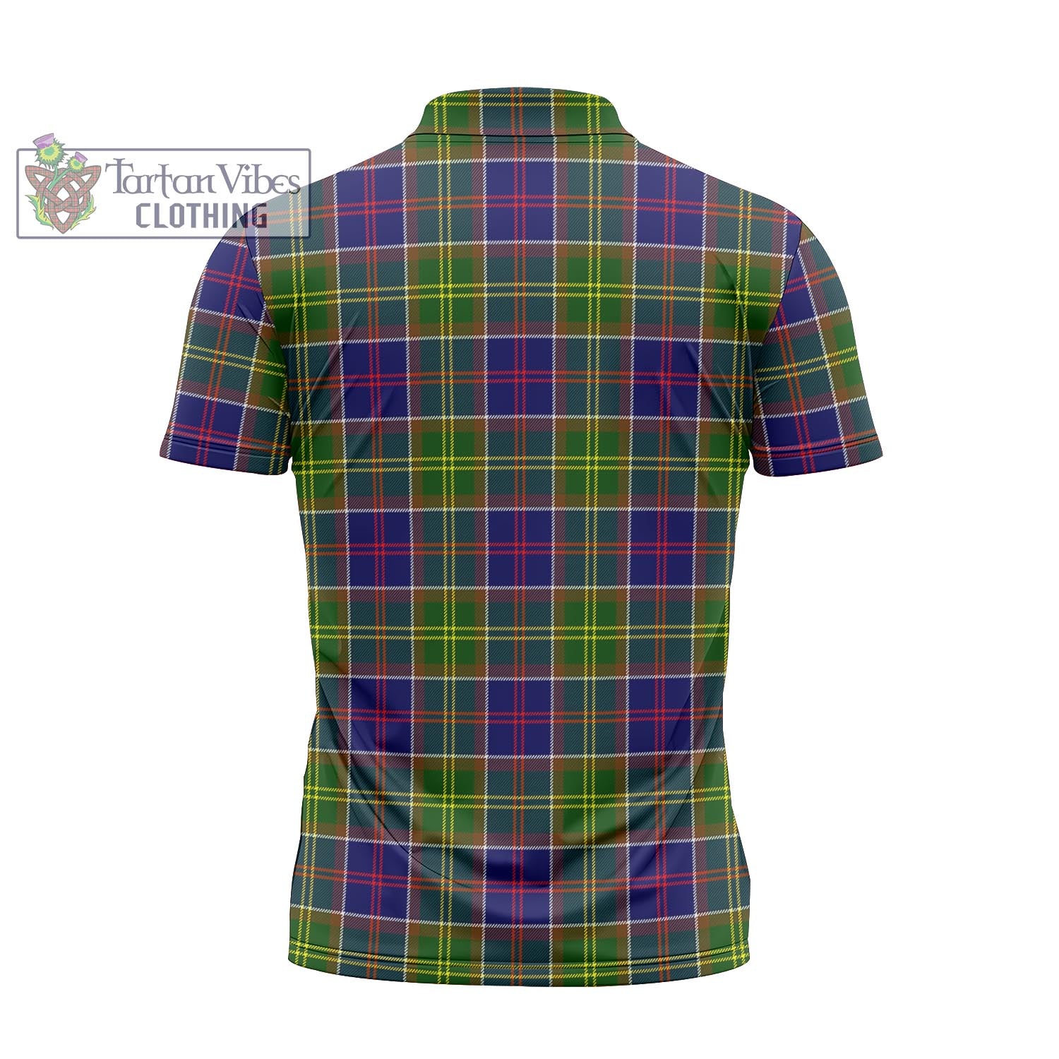 Tartan Vibes Clothing Dalrymple Tartan Zipper Polo Shirt