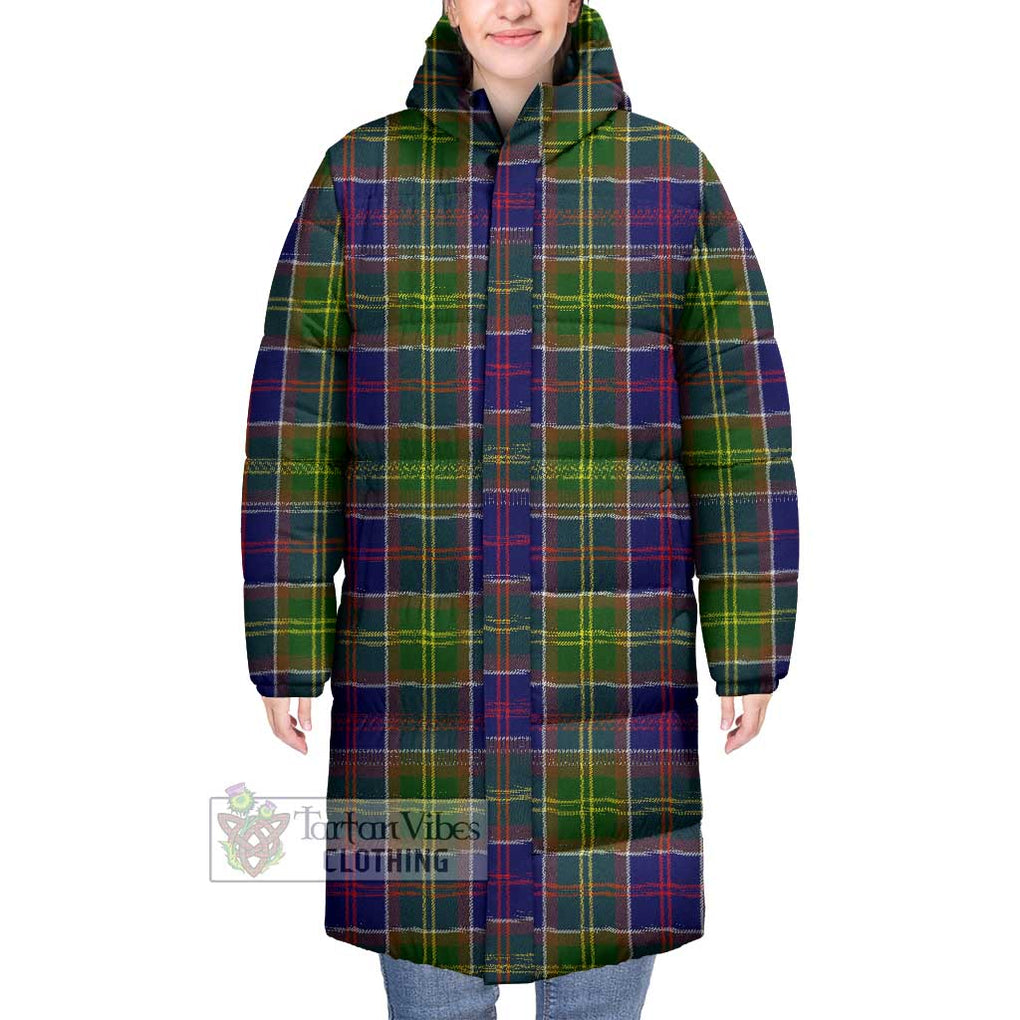 Tartan Vibes Clothing Dalrymple Tartan Long Down Jacket