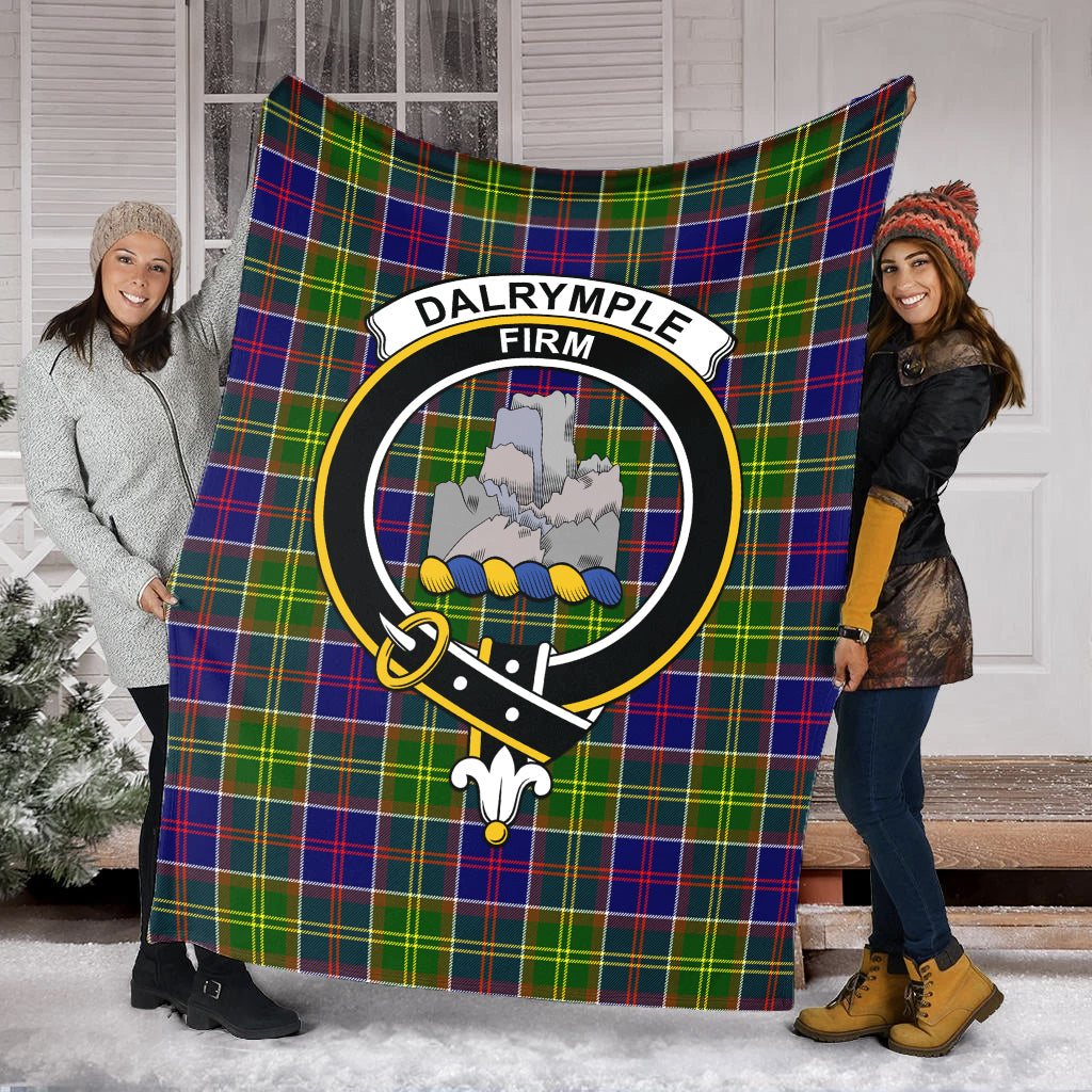 dalrymple-tartab-blanket-with-family-crest