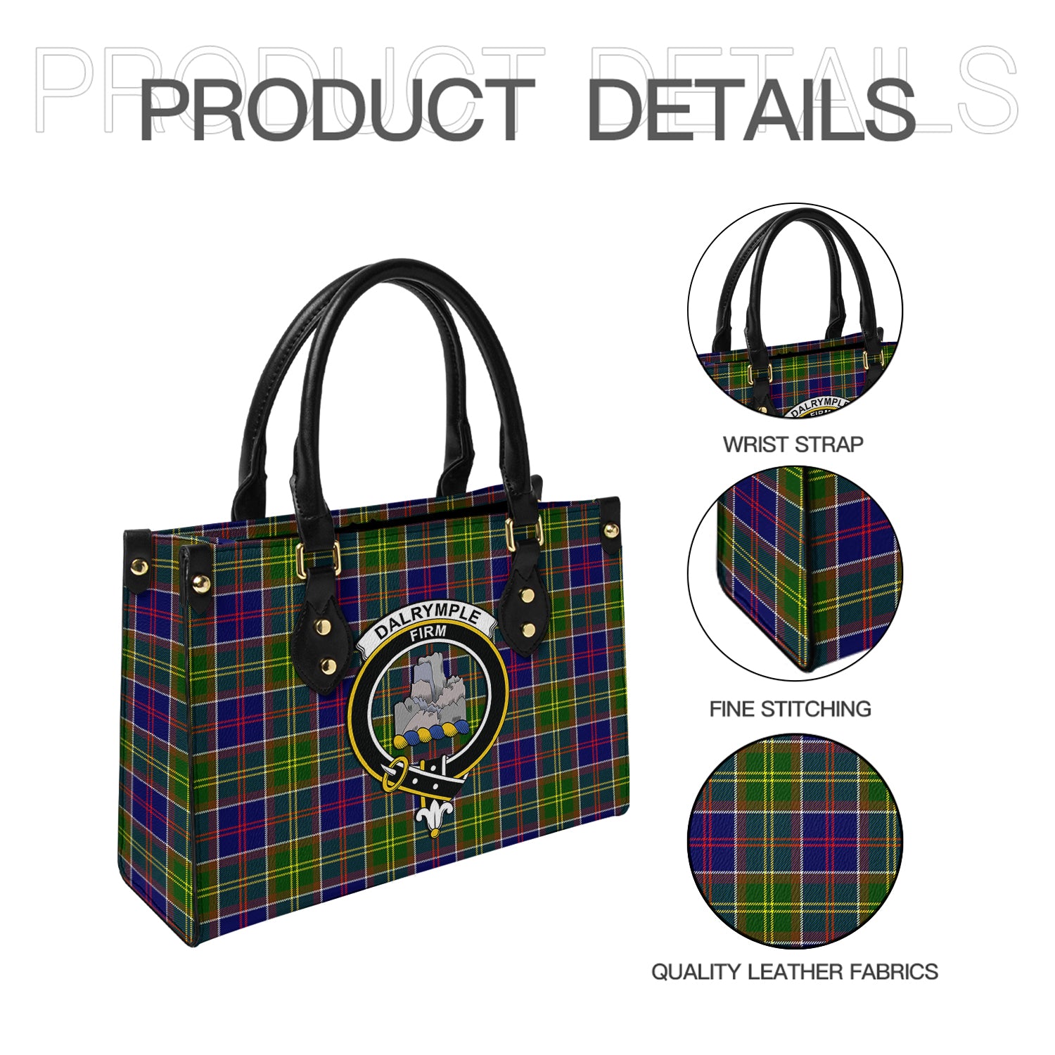 dalrymple-tartan-leather-bag-with-family-crest