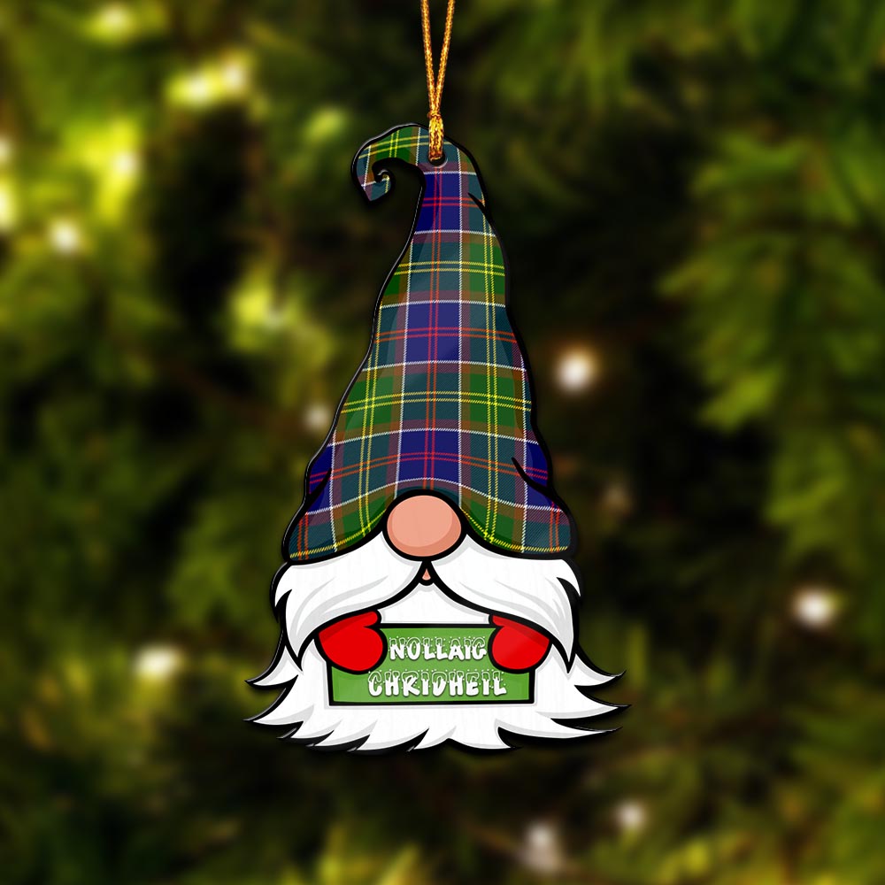 Dalrymple Gnome Christmas Ornament with His Tartan Christmas Hat - Tartan Vibes Clothing