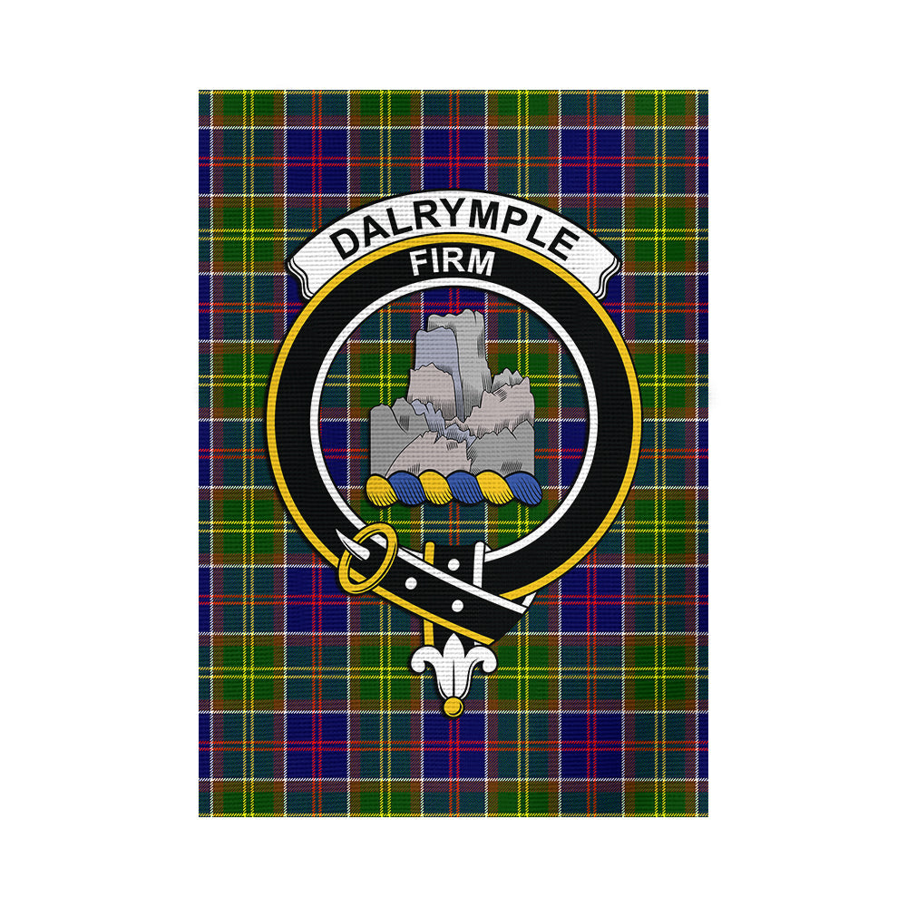 Dalrymple Tartan Flag with Family Crest - Tartan Vibes Clothing