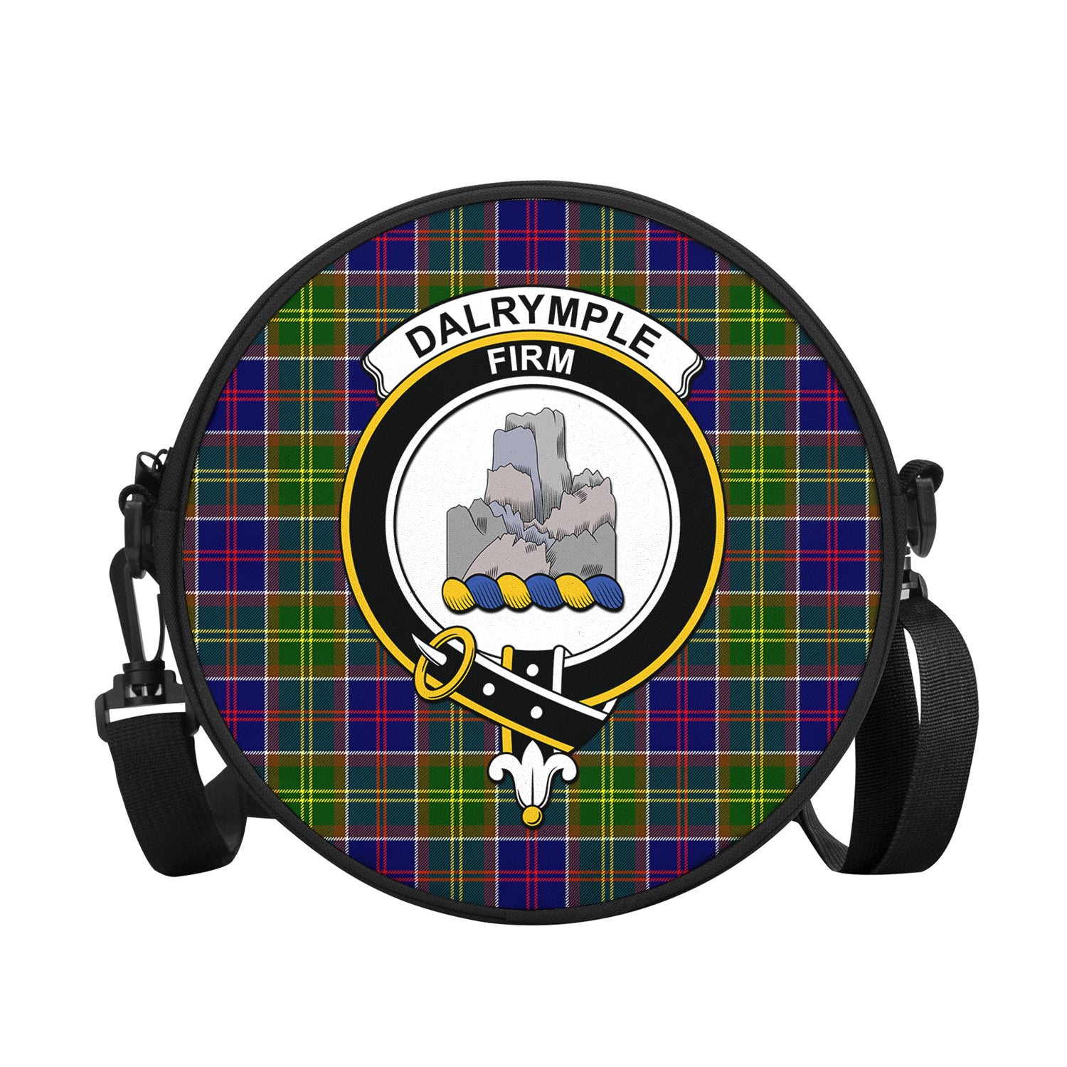 dalrymple-tartan-round-satchel-bags-with-family-crest