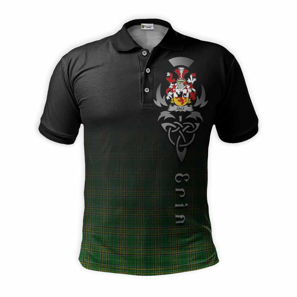 Daly Irish Clan Polo Shirt with Coat of Arms Erin Go Bragh Celtic Inspired Kid - Tartan Vibes Clothing