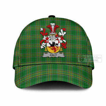 Daly Irish Clan Tartan Classic Cap with Coat of Arms