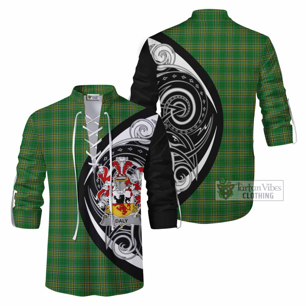 Daly Irish Clan Ghillie Kilt Shirt Celtic Circle Style - Tartan Vibes Clothing