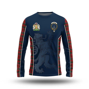 Dalzell (Dalziel) Tartan Long Sleeve T-Shirt with Family Crest and Lion Rampant Vibes Sport Style