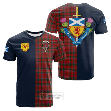 Dalzell (Dalziel) Tartan Cotton T-shirt Alba with Scottish Lion Royal Arm Half Style