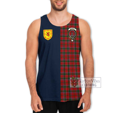 Dalzell (Dalziel) Tartan Men's Tank Top with Scottish Lion Royal Arm Half Style