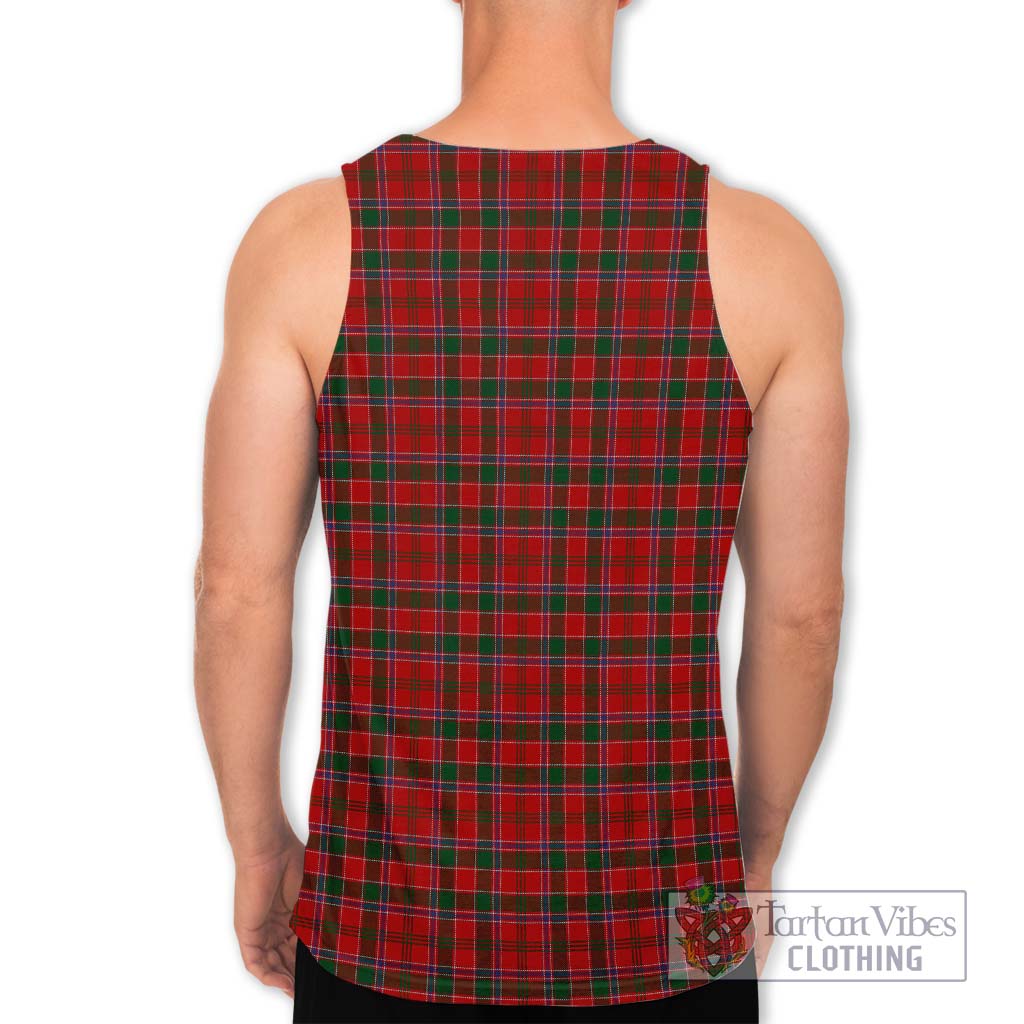 Tartan Vibes Clothing Dalzell Tartan Men's Tank Top with Family Crest DNA In Me Style