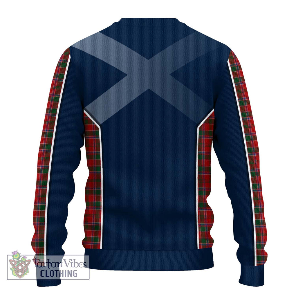 Dalzell (Dalziel) Tartan Knitted Sweater with Family Crest and Lion Rampant Vibes Sport Style - Tartan Vibes Clothing