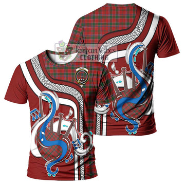 Dalzell (Dalziel) Tartan T-Shirt with Epic Bagpipe Style