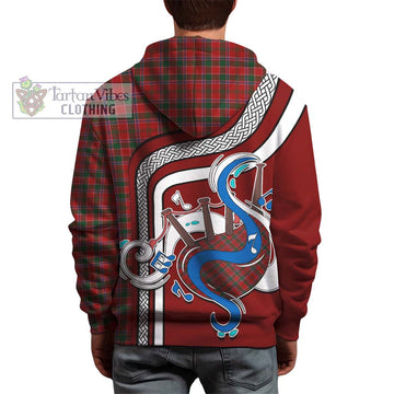 Dalzell (Dalziel) Tartan Hoodie with Epic Bagpipe Style