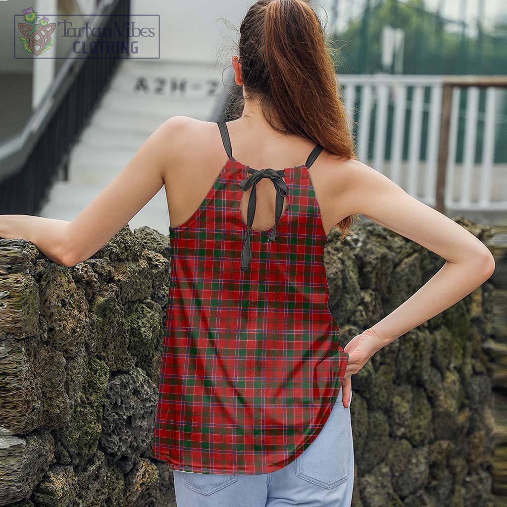 Tartan Vibes Clothing Dalzell Tartan Loose Halter Neck Camisole