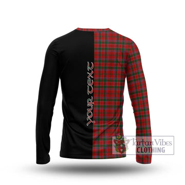 Dalzell (Dalziel) Tartan Long Sleeve T-Shirt with Family Crest and Half Of Me Style