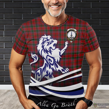 Dalzell Tartan T-Shirt with Alba Gu Brath Regal Lion Emblem