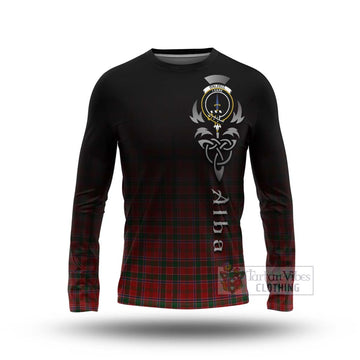 Dalzell (Dalziel) Tartan Long Sleeve T-Shirt Featuring Alba Gu Brath Family Crest Celtic Inspired