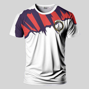 Dalzell (Dalziel) Clan Crest T-Shirt with Retro Sport Style