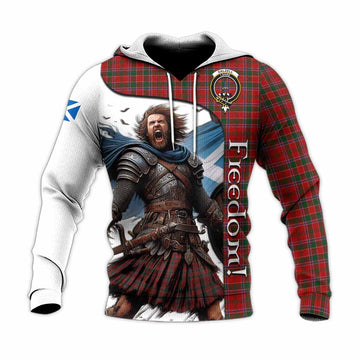 Dalzell (Dalziel) Crest Tartan Knitted Hoodie Inspired by the Freedom of Scottish Warrior