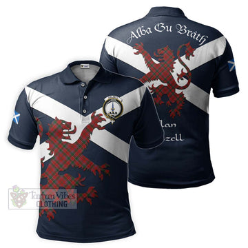 Dalzell (Dalziel) Tartan Lion Rampant Polo Shirt  Proudly Display Your Heritage with Alba Gu Brath and Clan Name