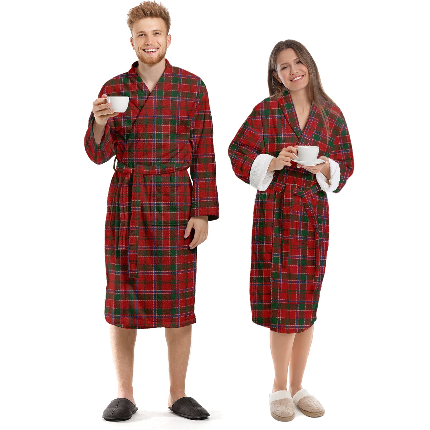 Dalzell (Dalziel) Tartan Bathrobe Unisex S - Tartan Vibes Clothing