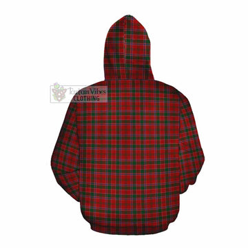 Dalzell (Dalziel) Tartan Cotton Hoodie with Family Crest DNA In Me Style