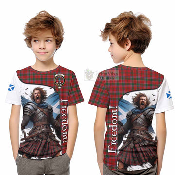 Dalzell (Dalziel) Crest Tartan Kid T-Shirt Inspired by the Freedom of Scottish Warrior