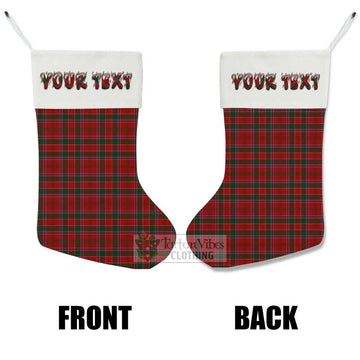 Dalzell (Dalziel) Tartan Christmas Stocking with Personalized Text