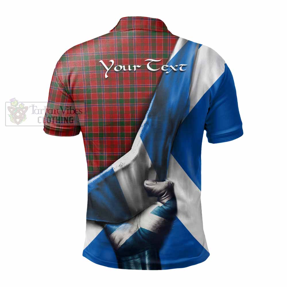 Tartan Vibes Clothing Dalzell (Dalziel) Tartan Polo Shirt with Family Crest Scotland Patriotic Style