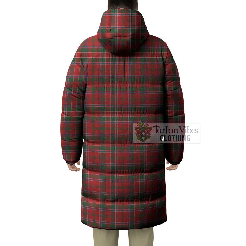 Tartan Vibes Clothing Dalzell (Dalziel) Tartan Long Down Jacket