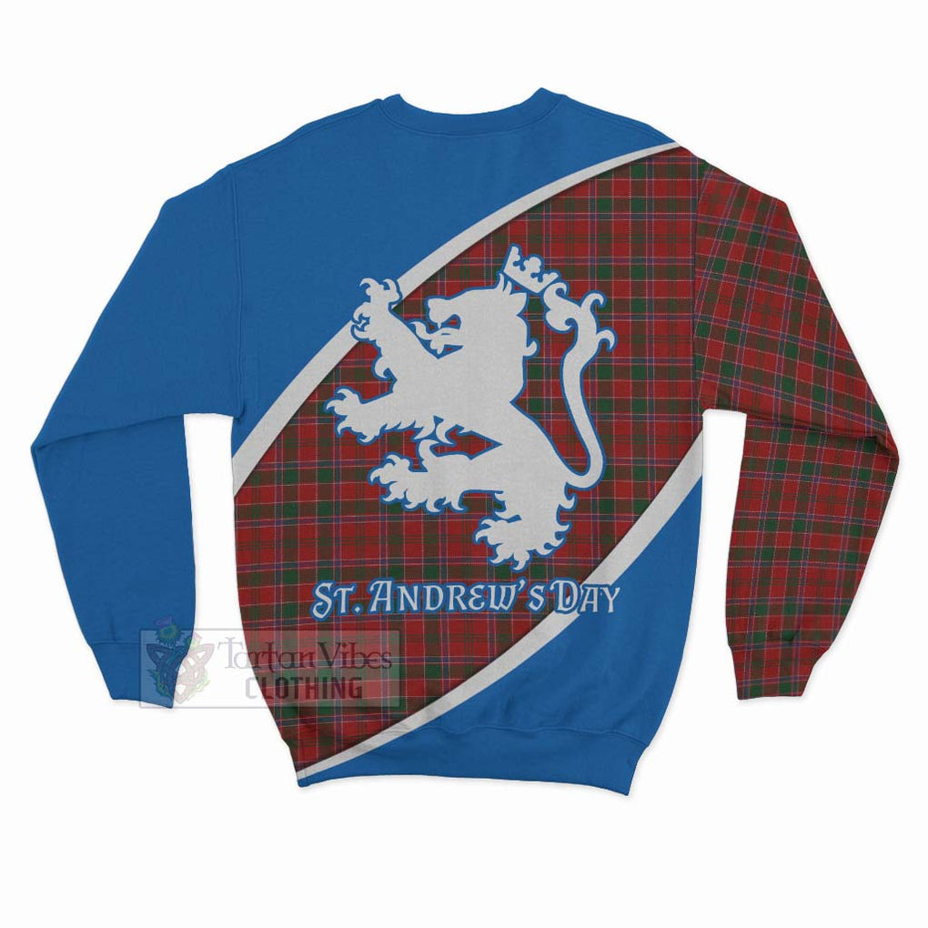 Tartan Vibes Clothing Dalzell (Dalziel) Family Crest Tartan Sweatshirt Celebrate Saint Andrew's Day in Style