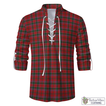 Dalzell (Dalziel) Tartan Men's Scottish Traditional Jacobite Ghillie Kilt Shirt