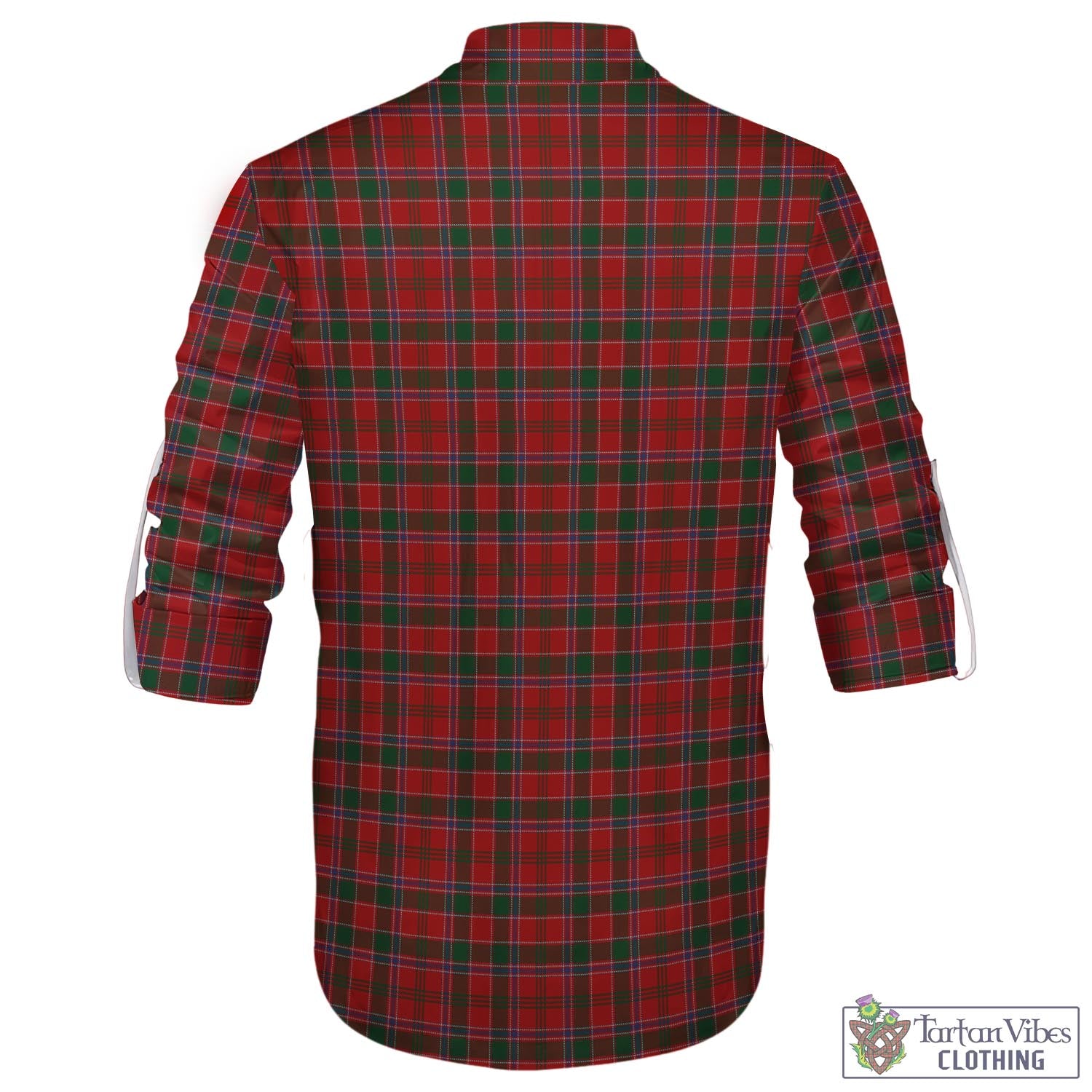 Tartan Vibes Clothing Dalzell (Dalziel) Tartan Men's Scottish Traditional Jacobite Ghillie Kilt Shirt