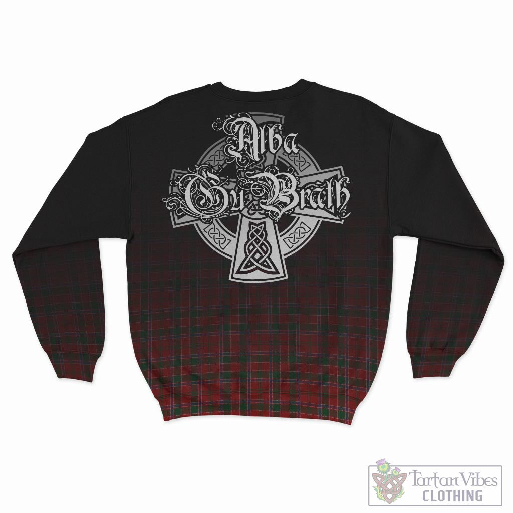 Tartan Vibes Clothing Dalzell (Dalziel) Tartan Sweatshirt Featuring Alba Gu Brath Family Crest Celtic Inspired