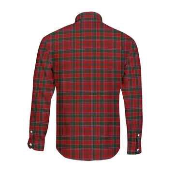 Dalzell Tartan Long Sleeve Button Up Shirt with Family Crest