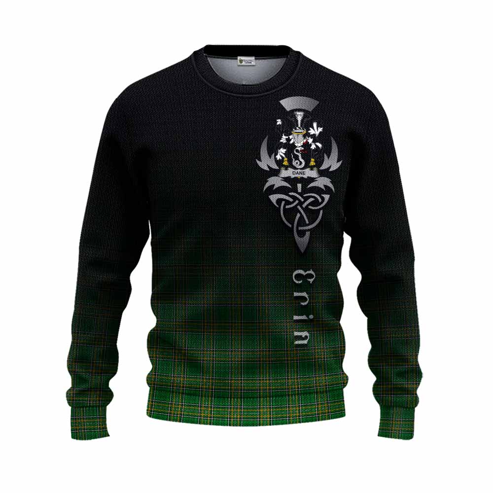 Dane Irish Clan Knitted Sweater with Coat of Arms Erin Go Bragh Celtic Inspired Unisex - Tartan Vibes Clothing