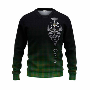 Dane Irish Clan Knitted Sweater with Coat of Arms Erin Go Bragh Celtic Inspired Unisex - Tartan Vibes Clothing