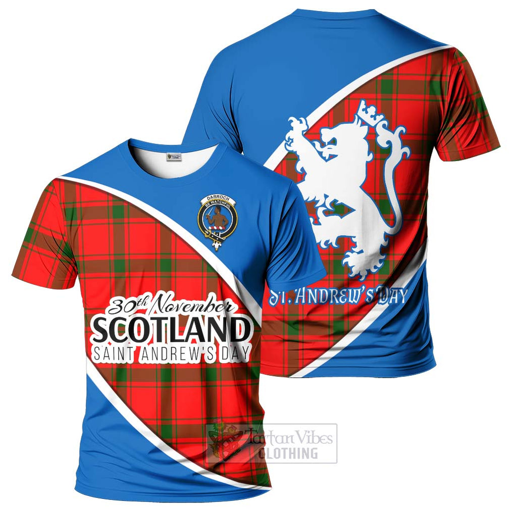 Tartan Vibes Clothing Darroch Family Crest Tartan T-Shirt Celebrate Saint Andrew's Day in Style